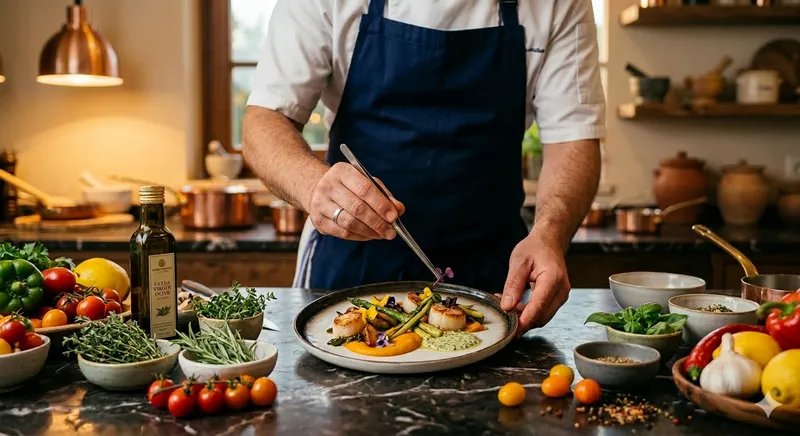 Chef privé EVJF - dîner gastronomique dans une villa