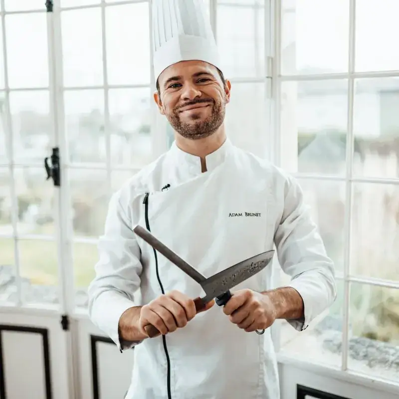 Portrait of private chef Adam Brunet