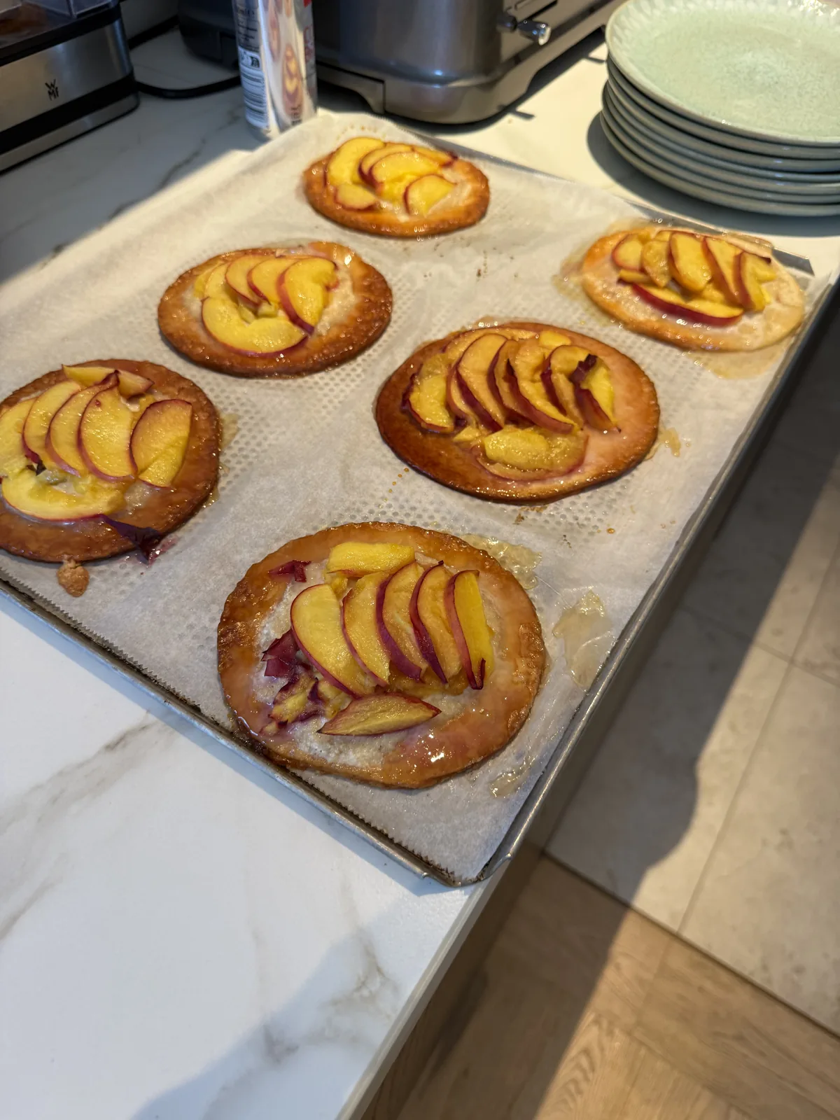 Thin fruit tarts, organic dessert by Adam Brunet