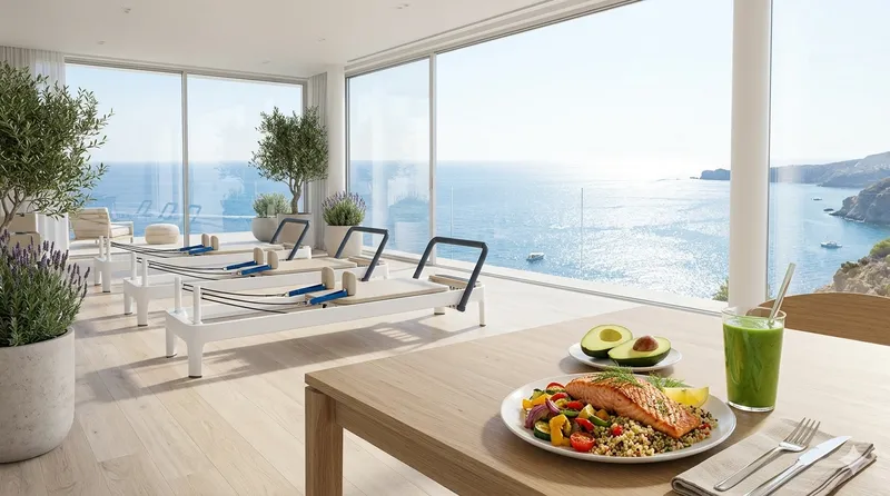 Chef privé pour une retraite pilates : un studio de pilates face à la mer